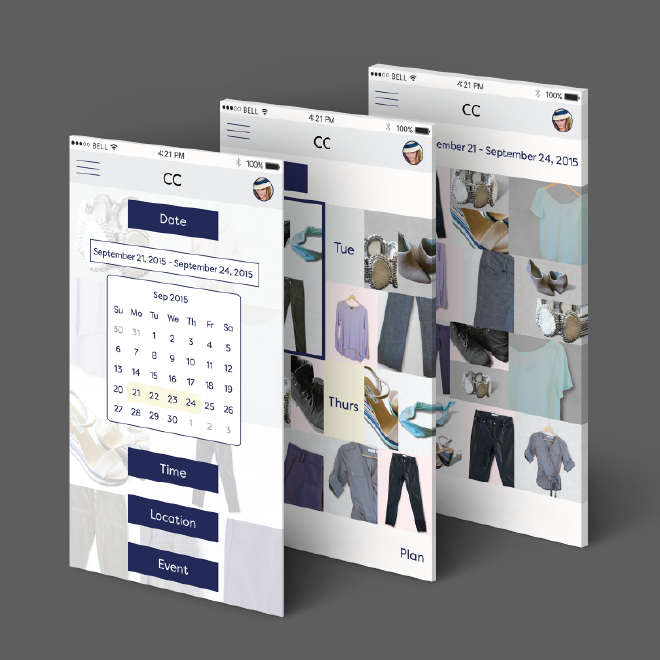 Clueless Closet App design prototype